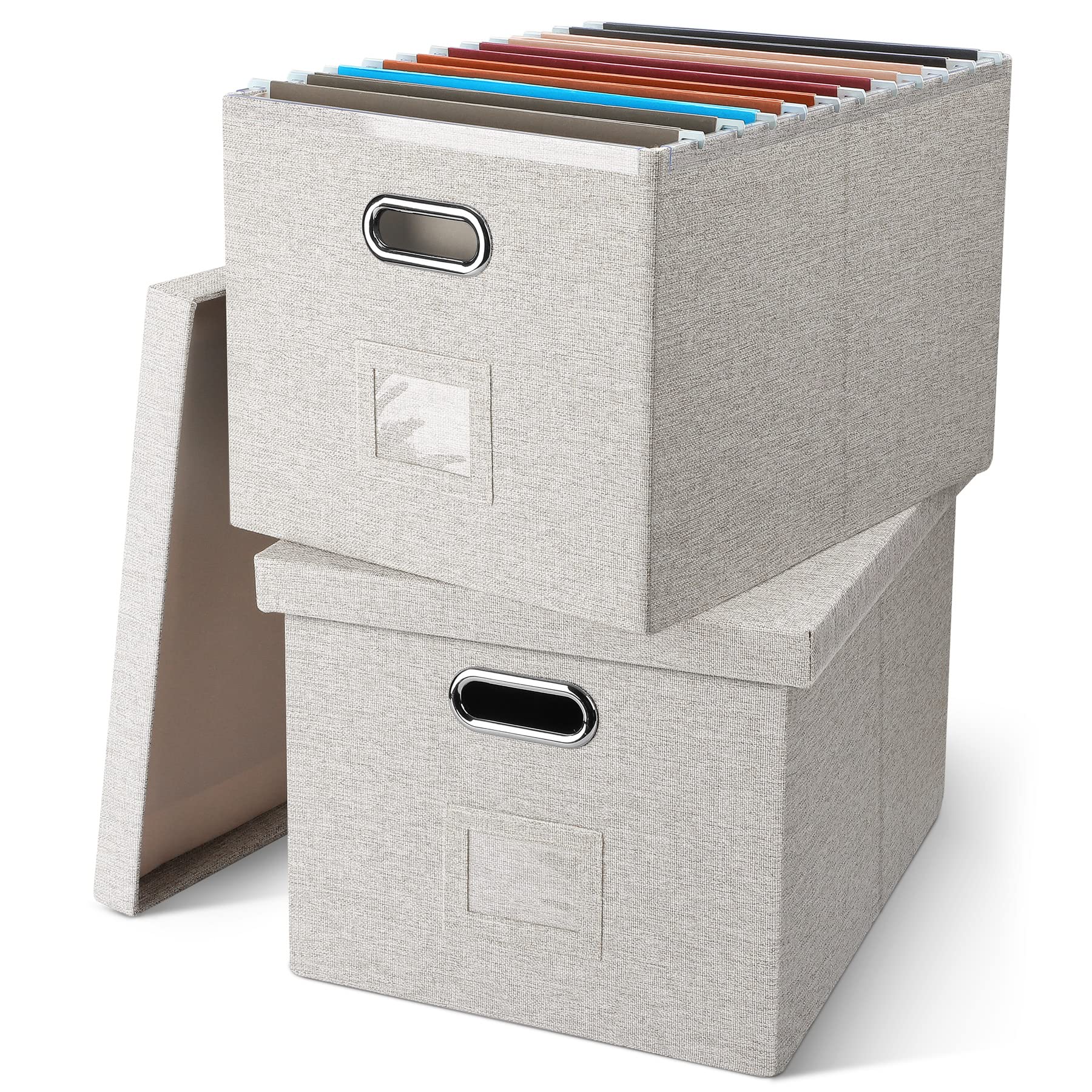 Graciadeco File Organizer Box, Collapsible Storage
