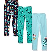 Amazon Essentials Disney | Marvel | Star Wars | Frozen | Princess Girls and Toddlers' Leggings, Multipacks