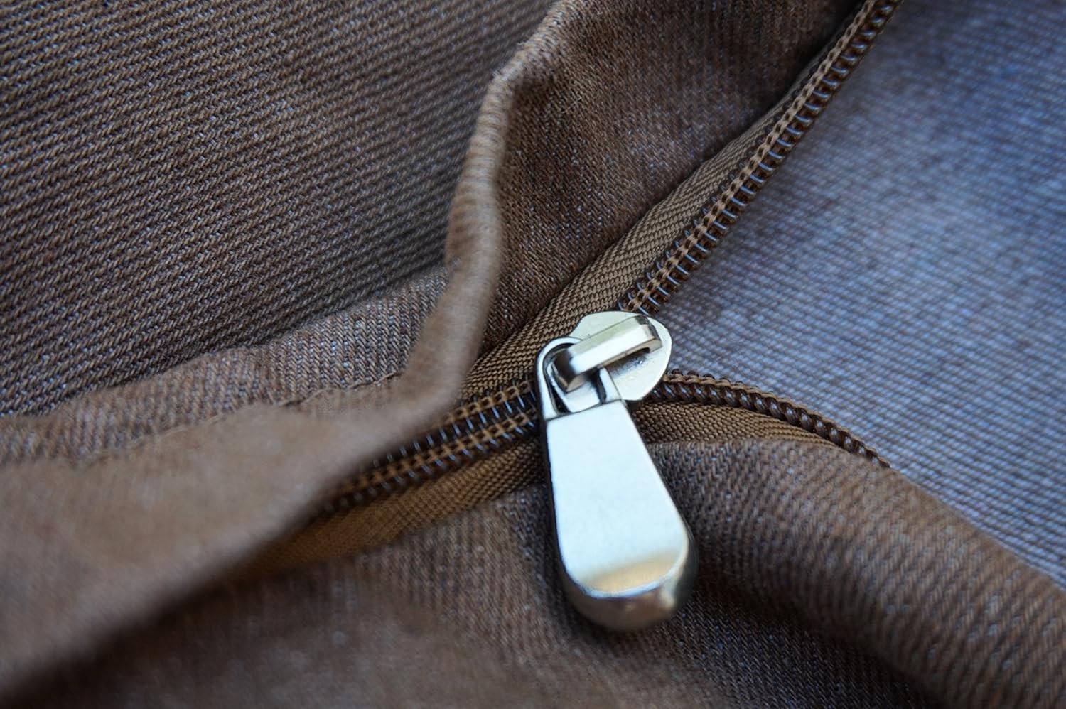 Dogbed4less 55X37X4 Inches Brown Color Denim Jean Dog Pet Bed External Zipper Cover - Replacement Cover only : Pet Supplies