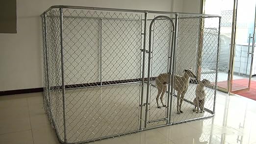 diy chain link dog kennel