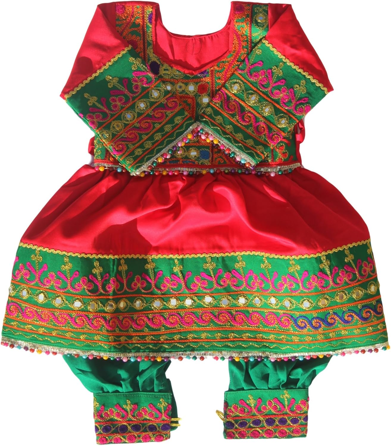 Muslim Baby Afghani Dress (36M) Red Clothing