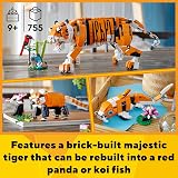 LEGO Creator 3in1 Majestic Tiger to Panda or Koi Fish Set view 3