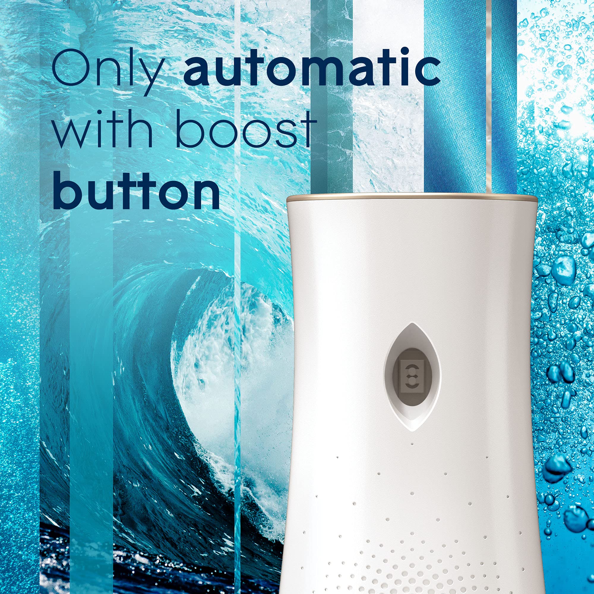 Glade Automatic Spray Refill, Air Freshener for Home and Bathroom, Aqua Waves, 6.2 Oz