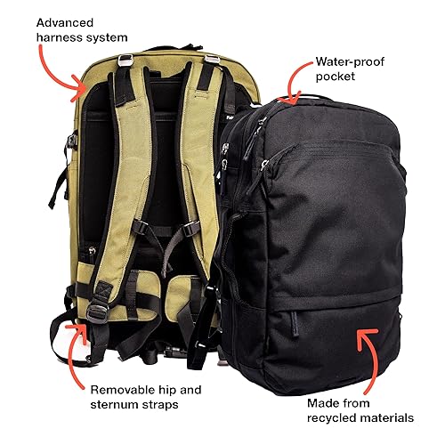Pakt Travel Backpack for Women Men Durable and Water Resistant