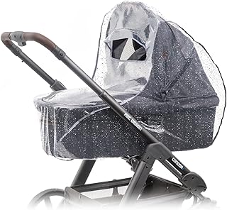 Zamboo Universal Komfort Regenschutz für Kinderwagen/Babywannen - gute Luftzirkulation, Sichtfenster mit Vordach, Schadstofffrei