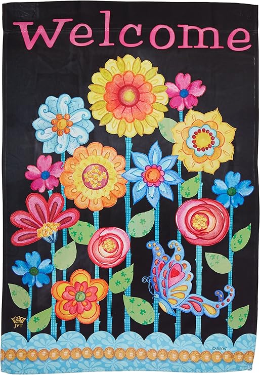 Bandera de Gran Tamaño, Floribunda, 28 x 40 cm: Amazon.es: Jardín