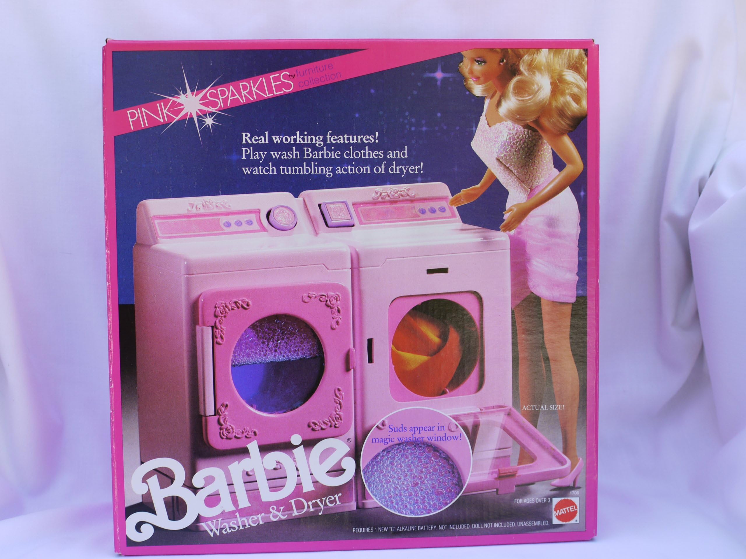 Pink Sparkles Washer and Dryer - 1990M
