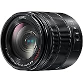 PANASONIC LUMIX G Vario Lens, 14-140MM, F3.5-5.6 ASPH, MIRRORLESS Micro Four Thirds, Power Optical I.S, H-FS14140AK (USA Black) (Renewed)