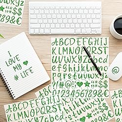 648 PCS Letter Stickers Glitter Alphabet Stickers