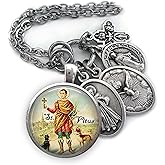 St. Vitus Keychain, Necklace or Clip, Patron Saint Confirmation Gift