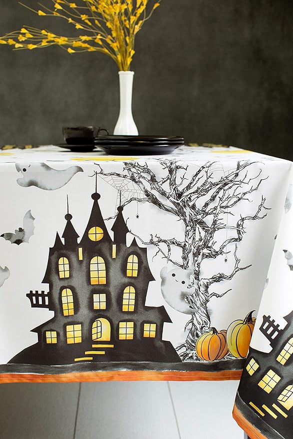 Benson Mills Printed Halloween Tablecloth (Haunted Mansion
