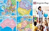 Exerz World Globe 20 cm Educational Swivel Rotating Globe UK view 4
