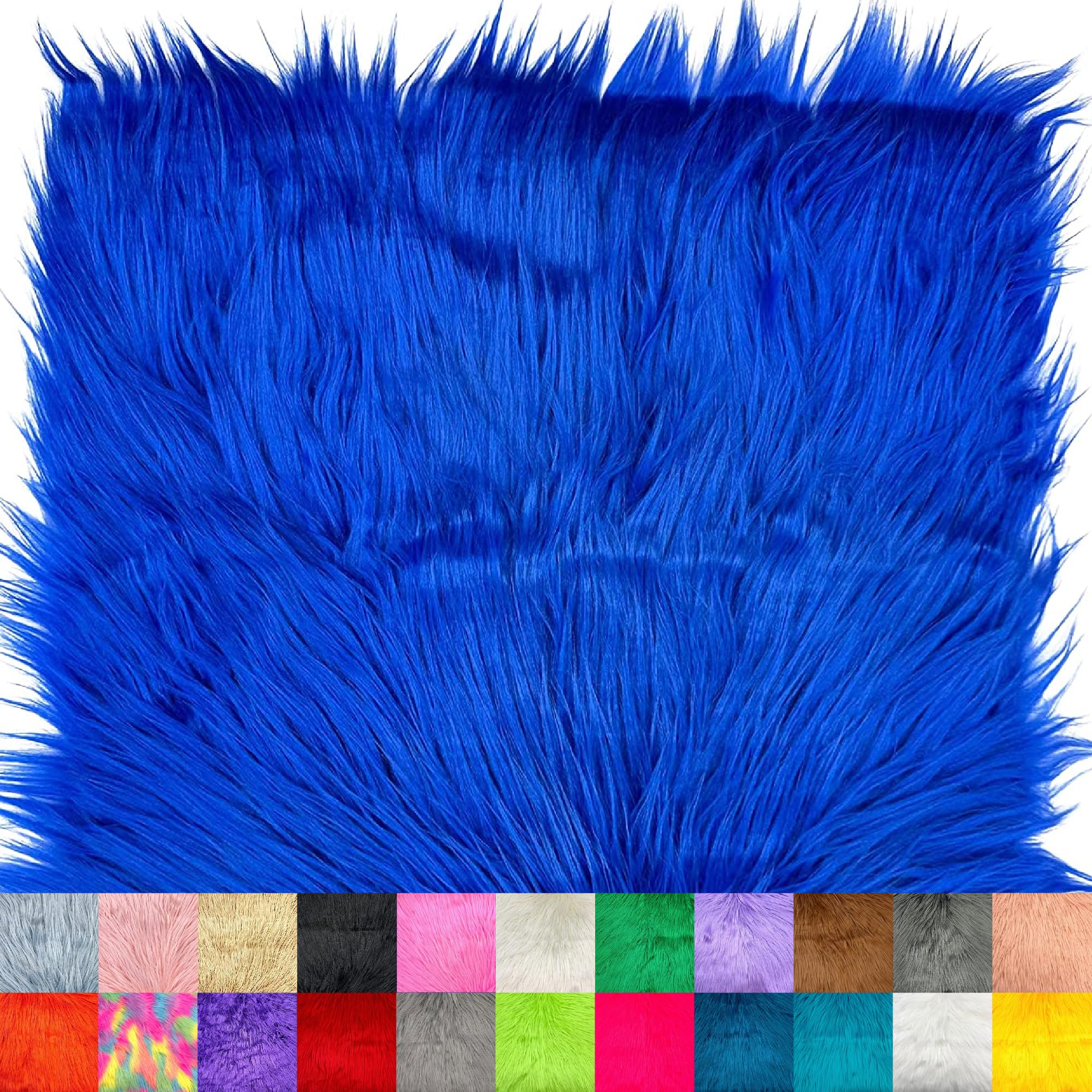 Ice Fabrics Faux Fur Fabric Squares - 20x20 Inches