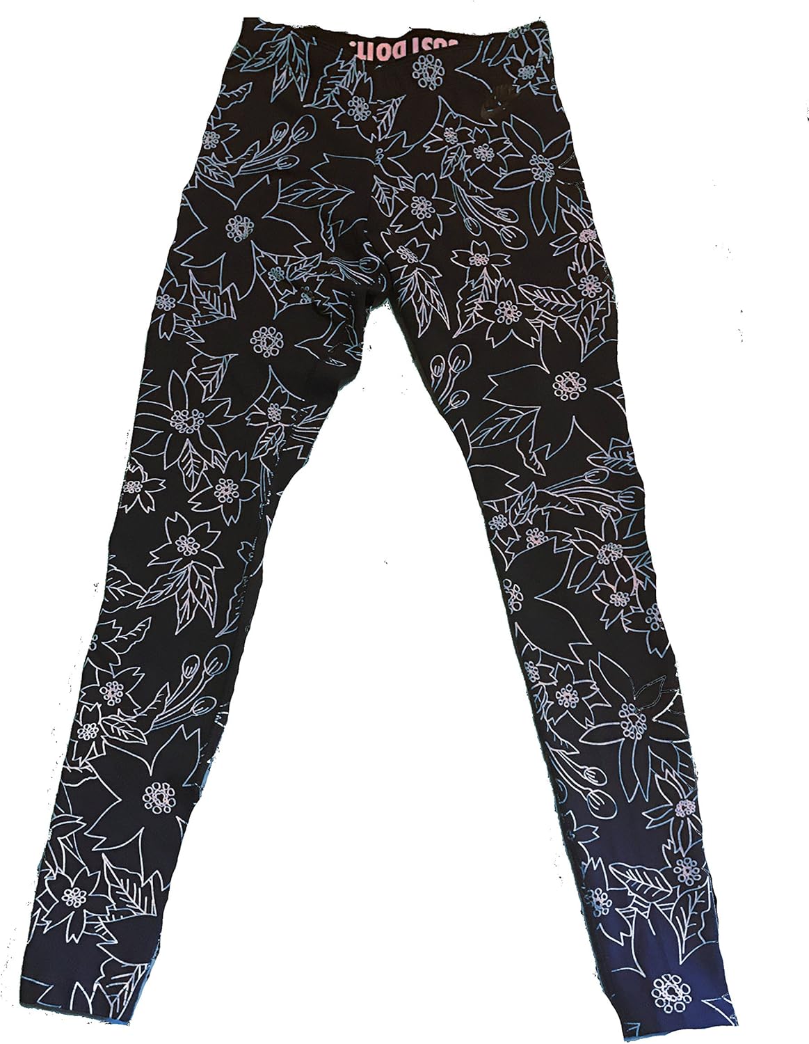 blue nike just do it leggings