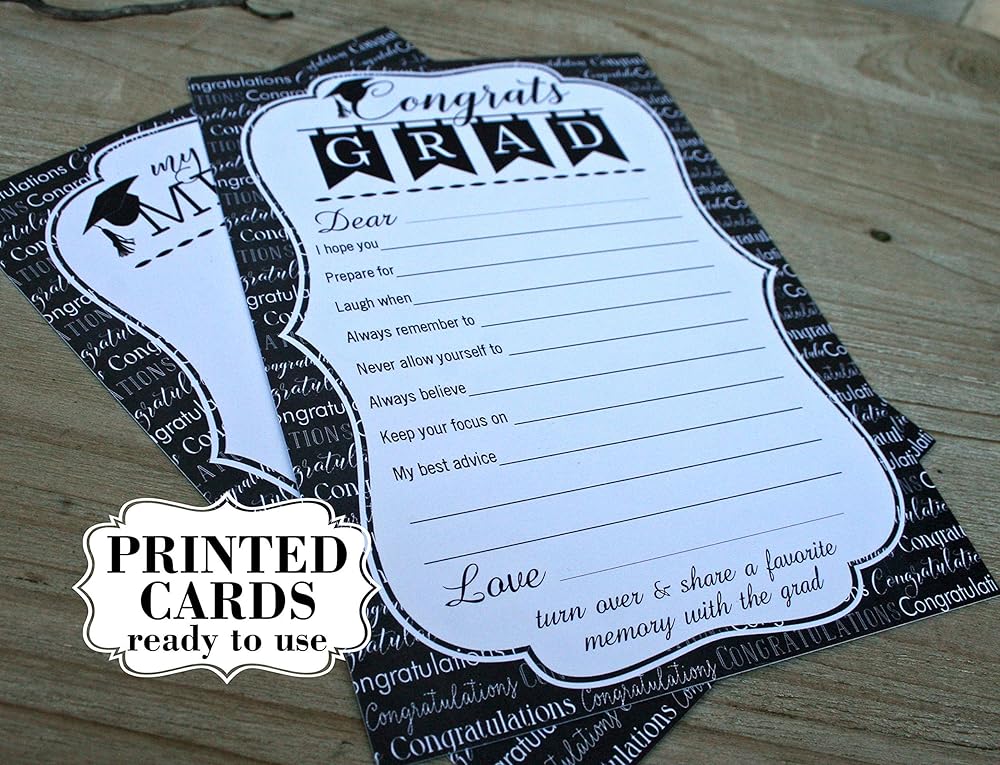 amazoncom graduation party decoration set of 20 cards printed