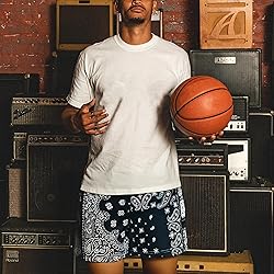DIOTSR Mens Paisley Graphic Basketball Shorts