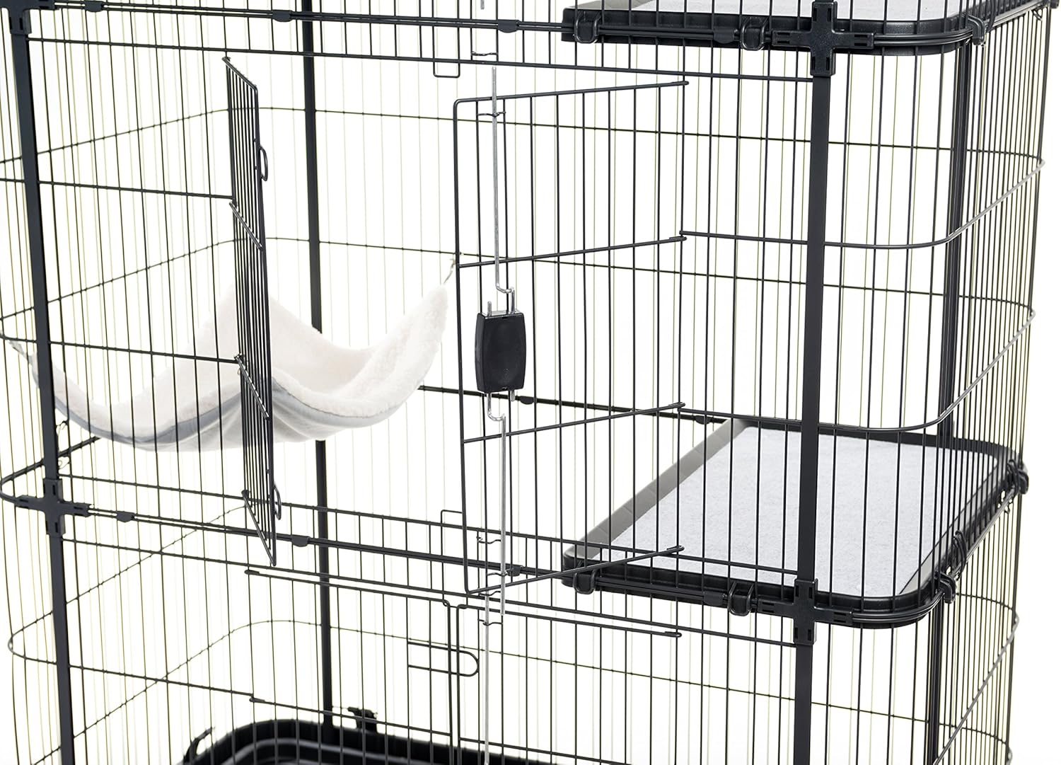 Prevue Pet Products Premium Cat Home With 4 Levels, Black: Pet Supplies