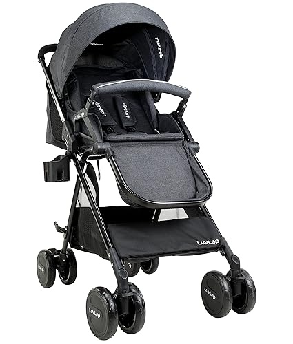 LuvLap Baby New Sports Stroller - Black