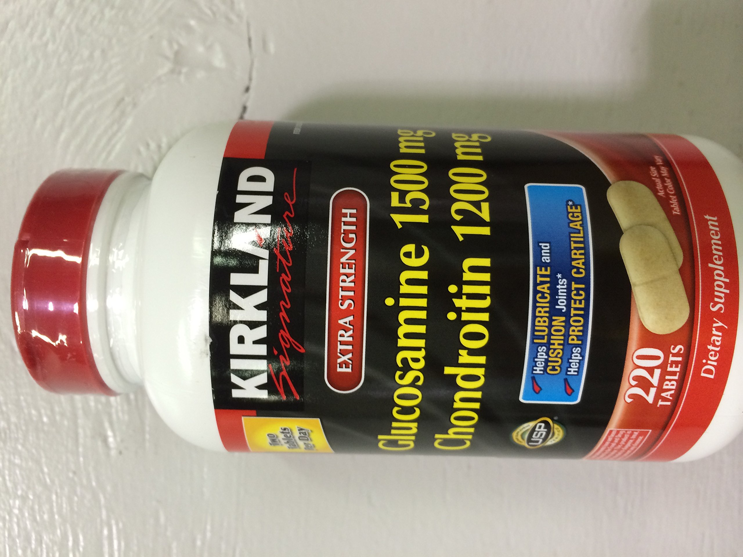 Kirkland Signature Glucosamine HCI 1500mg Chondroitin Sulfate 1200mg 220 Tablets/New Increased