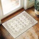 XWZO Entryway Area Rug 2x3ft — Soft Low Pile Non-Slip Door Mat for Bedroom Bathroom Kitchen Laundry Farmhouse, Spill Resistan