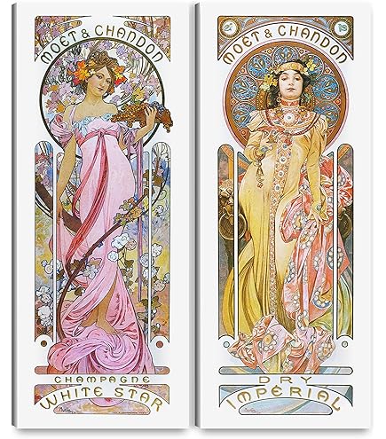 Affiche La Lune 1902 Mucha - Reproduction Art Nouveau - Décor Rétro