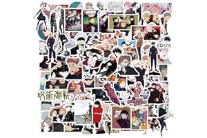 100PCS Juju Stickers, Vinyl Waterproof Classic Japanese Anime Themed Kai-sen Stickers Packs for Laptop, Water Bottles, Helmet