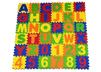 Cutez 36 piece Alpha-Numeric Puzzle set