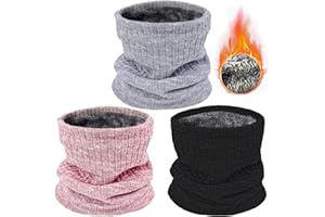 Winter Neck Warmer for Men Women Warm Fleece Neck Gaiter Scarf Face Cover for Cold Weather Ski Running