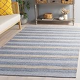Amazon.com: Allen Home Wool Area Rug 9' x 12' - Blue Classic Style ...