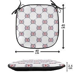 Ambesonne Compass Chair Seating Cushion Set of