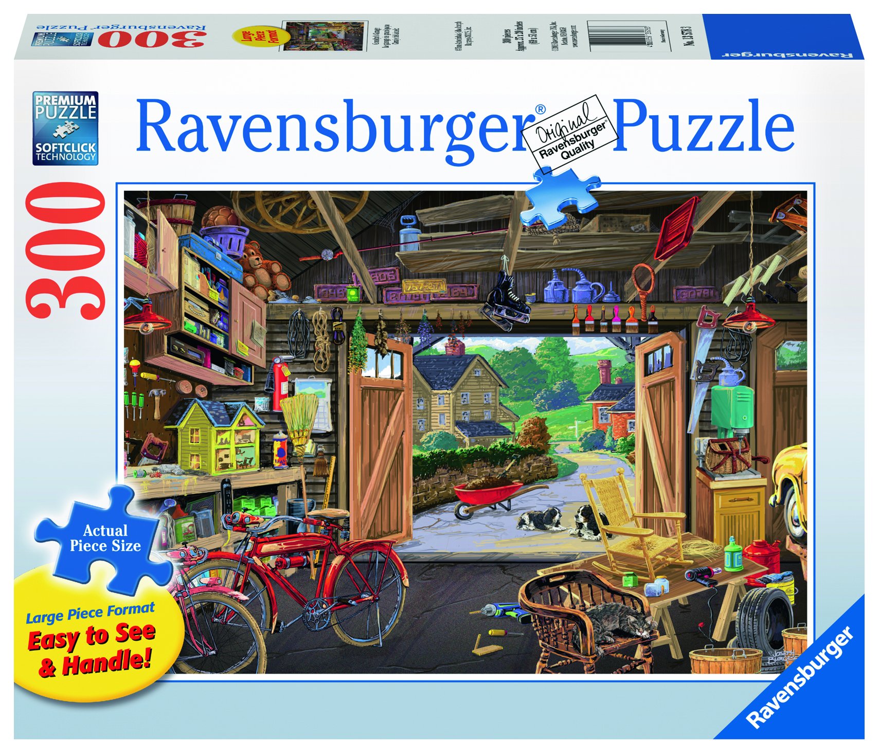 Ravensburger Grandpa's Garage Jigsaw Puzzle (300 Piece) Free Shipping