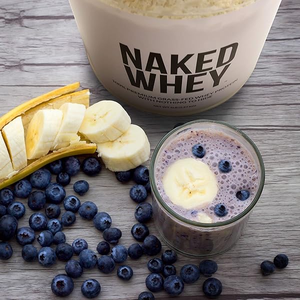 NAKED WHEY 1LB – ONLY 1 INGREDIENT, GRASS FED WHEY PROTEIN POWDER, NSF CERTIFIED, UNDENATURED, NO GMOS, NO SOY, GLUTEN FREE, STIMULATE GROWTH, ENHANCE RECOVERY – 15 SERVINGS