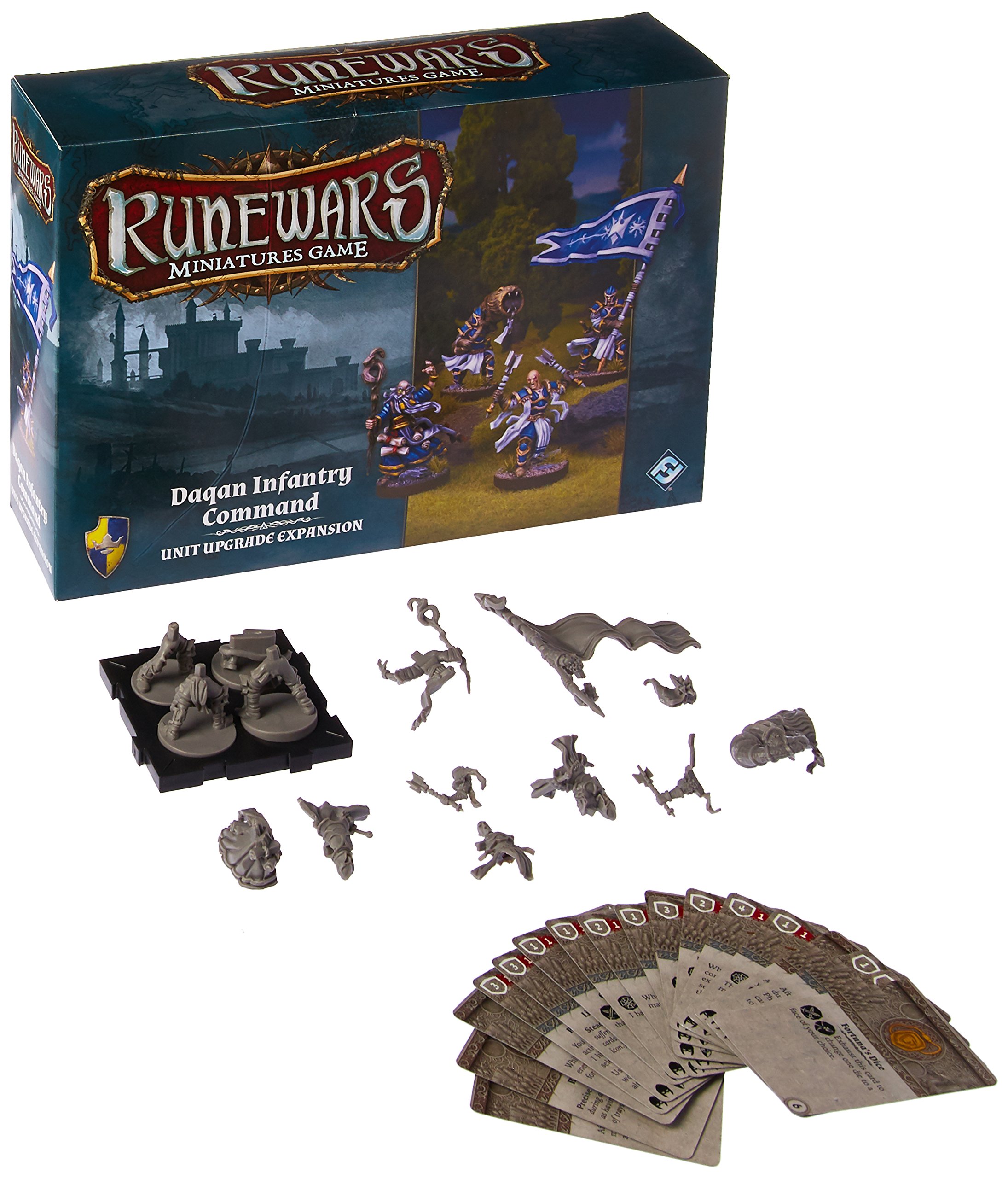 Fantasy Flight Games FFGRWM05 Runewars Miniatures Game Daqan Infantry Command Expansion Pack