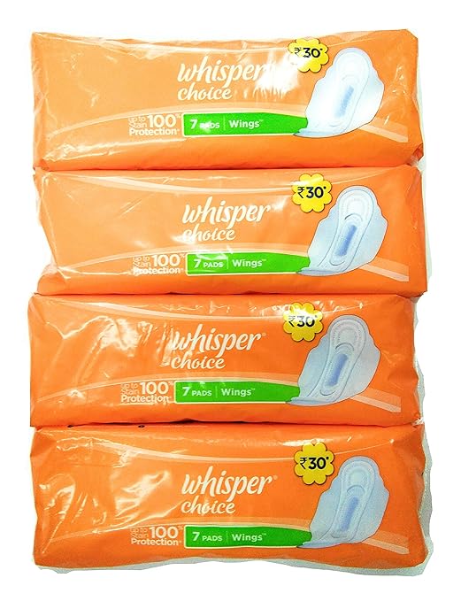 Buy Whisper choice wings 7 pads pack of 