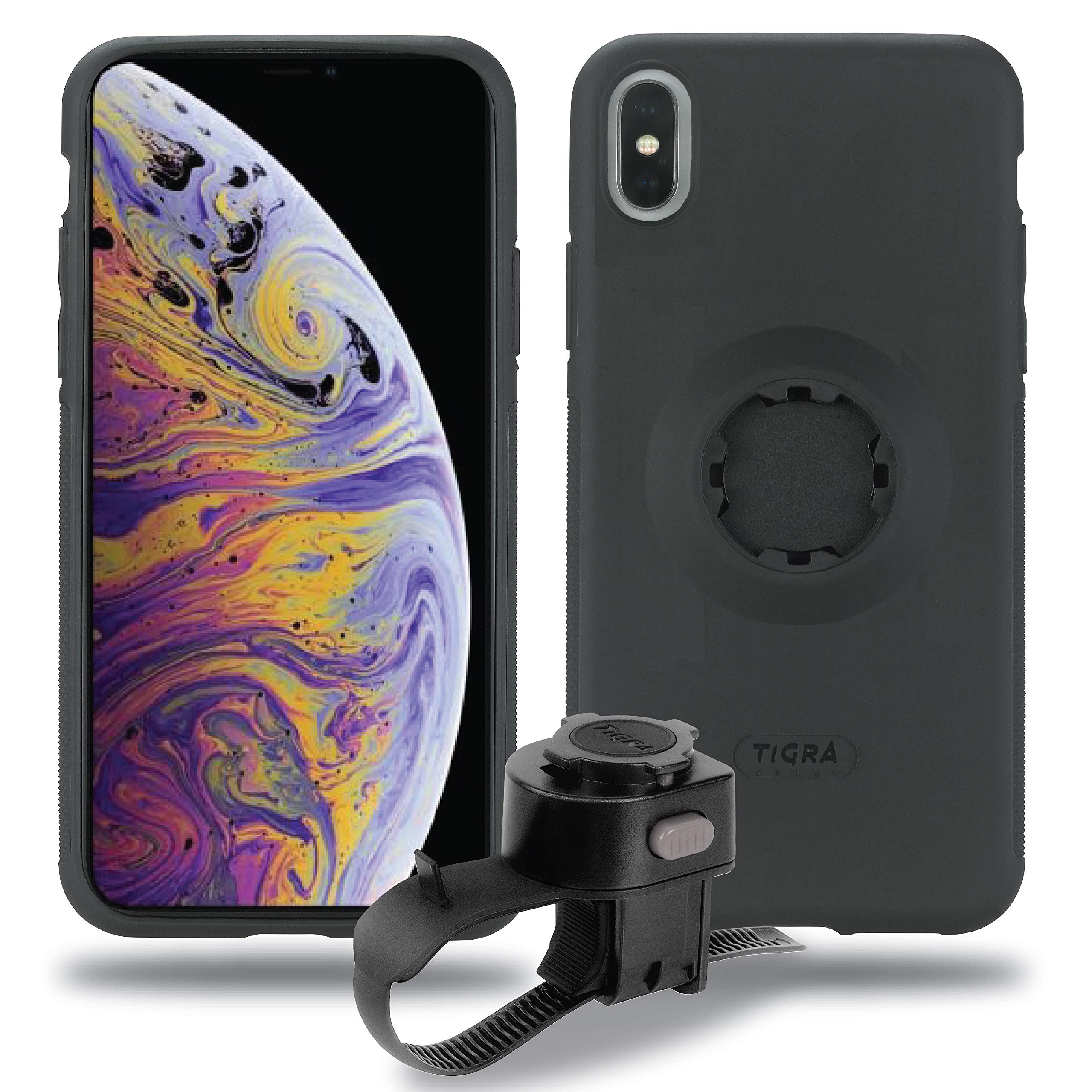 Tigra Sport Fitclic Kit Bicycle Mount for iPhone XS Max Black