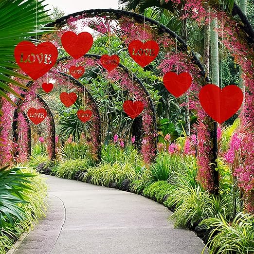 Amazon Com Tuparka 25 Pcs Valentine S Lawn Decorations Hanging