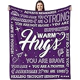 Get Well Gifts for Women After Surgery, Hug/Healing Blanket, Inspirational Gifts, Compassion Blanket, Thinking of You Gifts, Feel Better Gifts for Women, Soft Comfort Throw Blankets 50"X60"