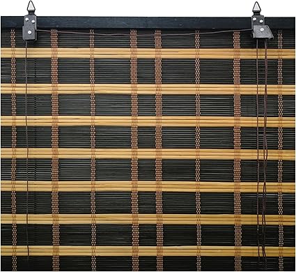 solagua 6 modelos 14 medidas de estores de bambu cortina de madera persiana enrollable 60 x 135 cm bicolor