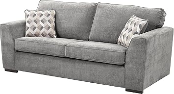 Tesco New Boston Large 3 Seater Fabric Sofa Dark Grey Amazon Co