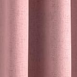 Enhanced Living Vogue Blush Pink Eyelet Thermal Noise Reducing Curtains 46x54 view 3