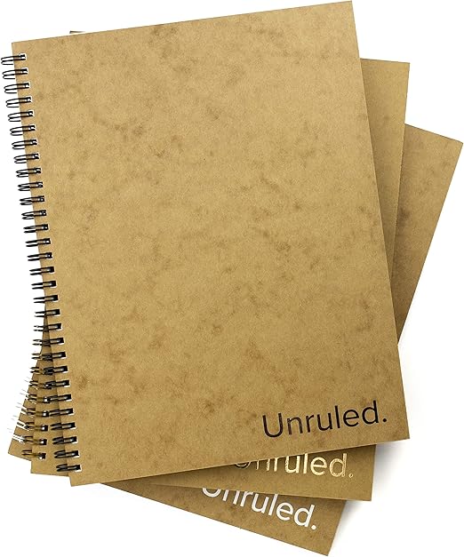 Unruled Notebook (3 Pack) Environmentally Sustainable