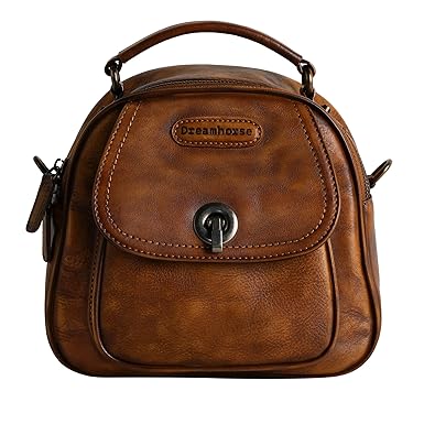 DreamHorse DreamHorse Shoulder Bag Genuine Leather Vintage Handbag Satchel Purse Crossbody Bag Shopping Bag Messenger Bag