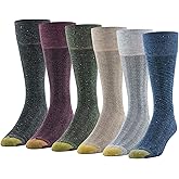 GOLDTOE Men's Cambridge Crew Socks, 6-Pairs