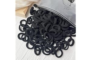 100pcs Elastic Hair Ties, Seamless Cotton Toddler Hair Bands, Baby Girls Ponytail Holder No Crease Damage Soft Hair Elastics 