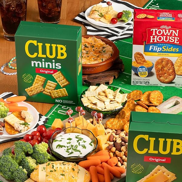 CLUB SNACK STACKS CRACKERS, LUNCH SNACKS, ORIGINAL, 12.5OZ BOX (6 STACKS)
