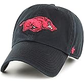 NCAA Arkansas Razorbacks Clean Up Adjustable Hat, One Size, Black