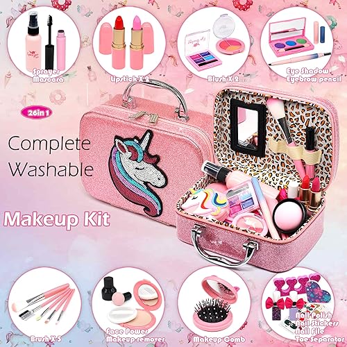 Kids Washable Makeup kit for Girl Kids Makeup Kit Toys for Girls
