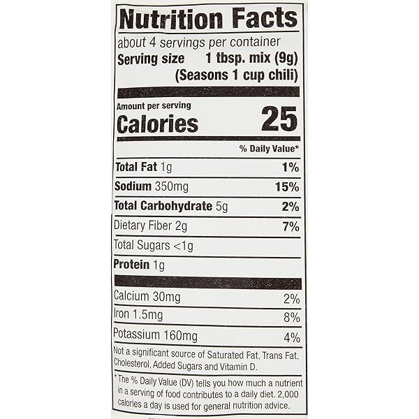 MCCORMICK TEX-MEX CHILI SEASONING MIX, 1.25 OZ