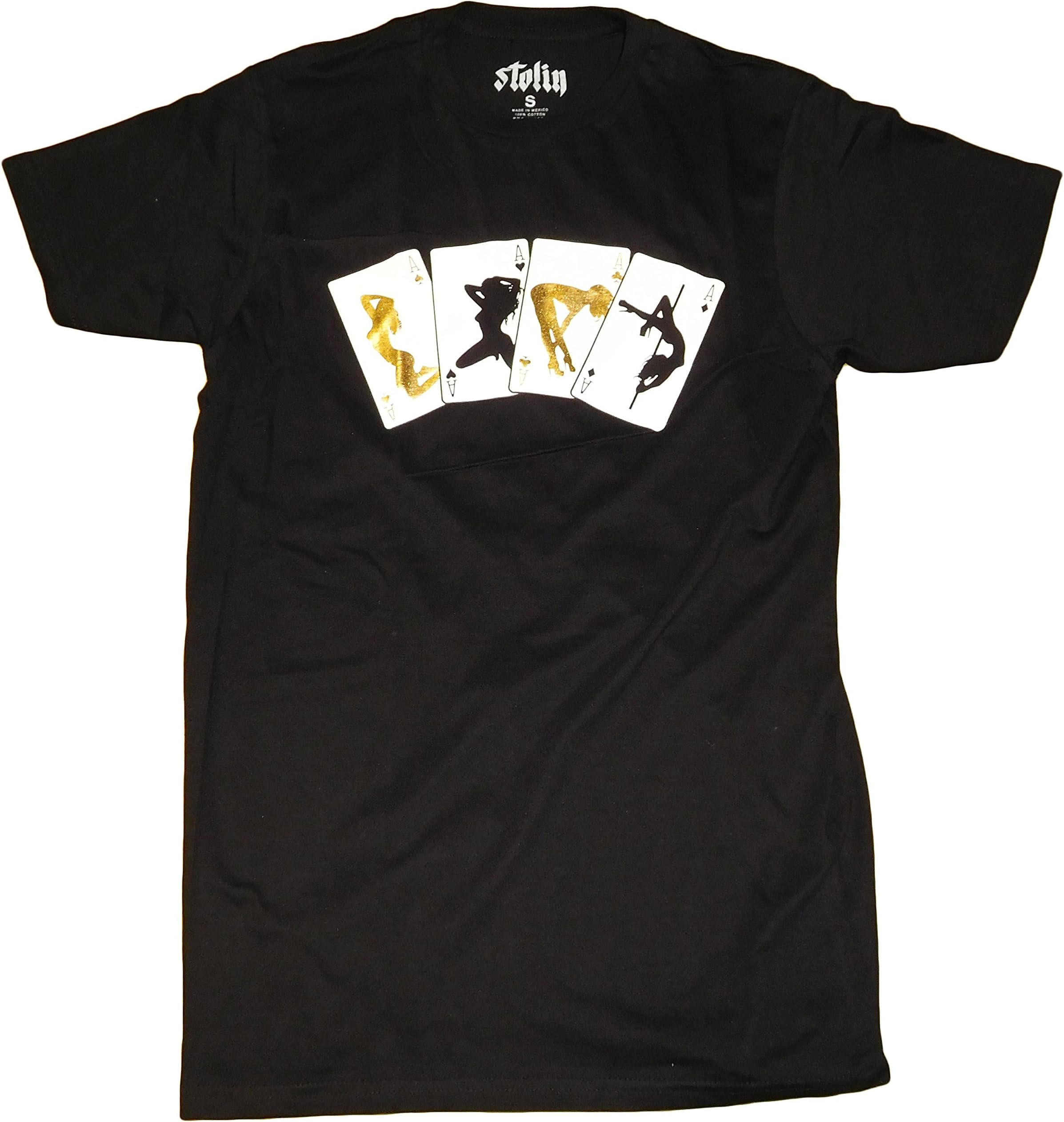 Men's Graphic Arts ACES OF GOLD (XL, BLACK ACES)