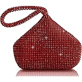 BABEYOND Women's Rhinestone Clutch Evening Bags Sparkly Glitter Triangle Purse for 1920s Party Prom Wedding